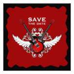 Einladung des Rock-and-Roll Save the Date