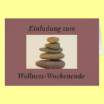 Einladung zum Wellness-Wochenende karten