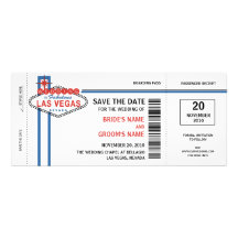 Einladungen Las Vegas Save the Date