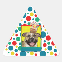Einladungs-kleiner Kuchen - Pitbull - Tigger Aufkleber