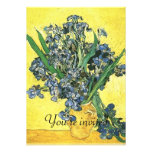 Einladungs-Vase mit Iris Vincent van Gogh.