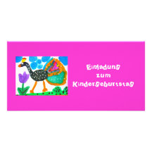 Einladungskarte Kindergeburtstag Fotokarten