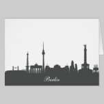 Einladungskarte mit Berlin Skyline. karten
