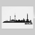 Einladungskarte mit Berlin Skyline. karten
