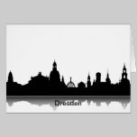Einladungskarte mit Dresden Skyline. karten