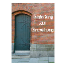 Einladungskarte zur Einweihung