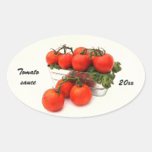 Einmachender Aufkleber der Tomatensauce