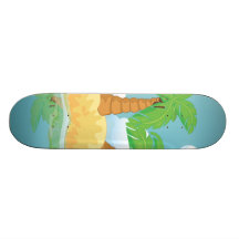 Einsame Insel Personalisierte Skateboarddecks