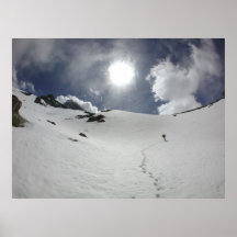 Einsamer Bergsteiger Plakatdrucke
