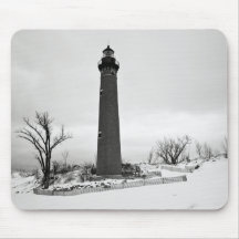 Einsamer Leuchtturm Mauspad
