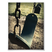 Einsames Schwingen Photographischer Druck