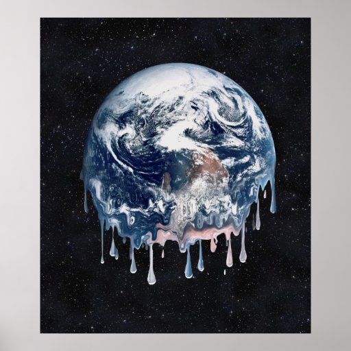 Einschmelzen (voller Universum-Hintergrund) Plakate