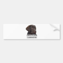 Einzigartiger Entwurf Schokoladen-Labradors! Auto Aufkleber