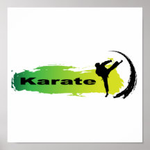 Einzigartiges Karate Plakatdrucke