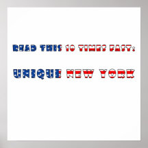 Einzigartiges New York Plakatdruck