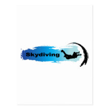 Einzigartiges Skydiving Postkarte