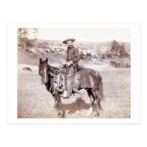 Einziger Cowboy Postkarte