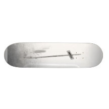 Einziges Skateboard des Zeichen-1 (Schwarzweiss) Personalisierte Skateboards