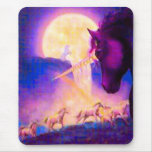 Einziges weises Einhorn Mousepads