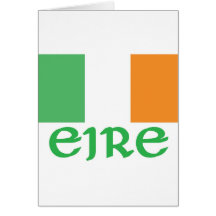 EIRE-Iren-Flagge Grußkarte