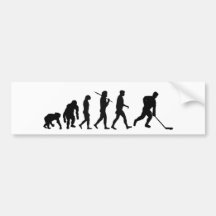 Eis-Hockey-Hockey-Spieler-Evolutions-Stoßaufkleber Autosticker