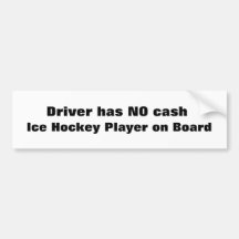 Eis-Hockey-Spieler an Bord… Autoaufkleber