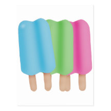Eis-Pop-Trio Postkarte