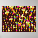 Eis-Tapete Plakatdruck