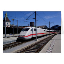EIS-Zug in Köln in Deutschland Grußkarte