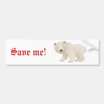 Eisbär Auto Sticker