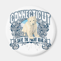 Eisbär Connecticut Magnete