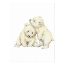 Eisbär CUB Postkarte
