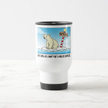 Eisbär-Eis-Weihnachten Kaffeetasse