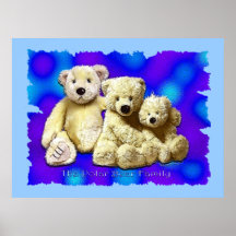 EISBÄR-FAMILIE scherzt Kunst-Plakat