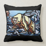 Eisbär-Kunst-Kissen-erstes Nations-Bärn-Kissen