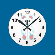 Eisbär-Wanduhr wanduhren