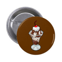 Eiscreme-Eiscremebecher Button