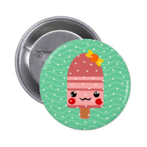 Eiscreme-Grünweihnachten Buttons