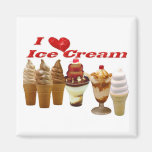 Eiscreme Kühlschrankmagnete