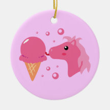 Eiscreme-Pony Weihnachtsbaum Ornamente