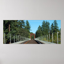 Eisenbahn-Brücke Plakat