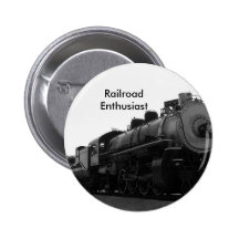 Eisenbahn-Enthusiast Anstecknadelbutton