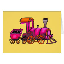Eisenbahn Grußkarte