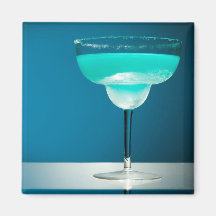 Eisige blaue Margarita Magnete