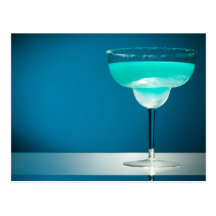 Eisige blaue Margarita Postkarten