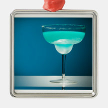 Eisige blaue Margarita Weihnachtsbaum Ornament