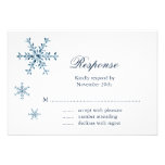 Eisiges Winter-Schneeflocke-Hochzeit UAWG Individuelle Ankündigungskarte