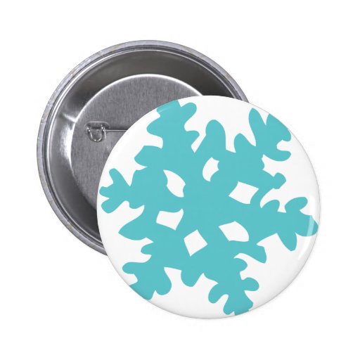 Eisschneeflocke - Schneeflocke Anstecknadelbuttons