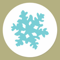 Eisschneeflocke - Schneeflocke aufkleber