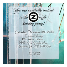 Eiszapfen Zazzle Party! Personalisierte Ankündigungskarte
